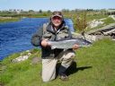 Jim Brown With 13lb Thurso Salmon. 18th May 2005